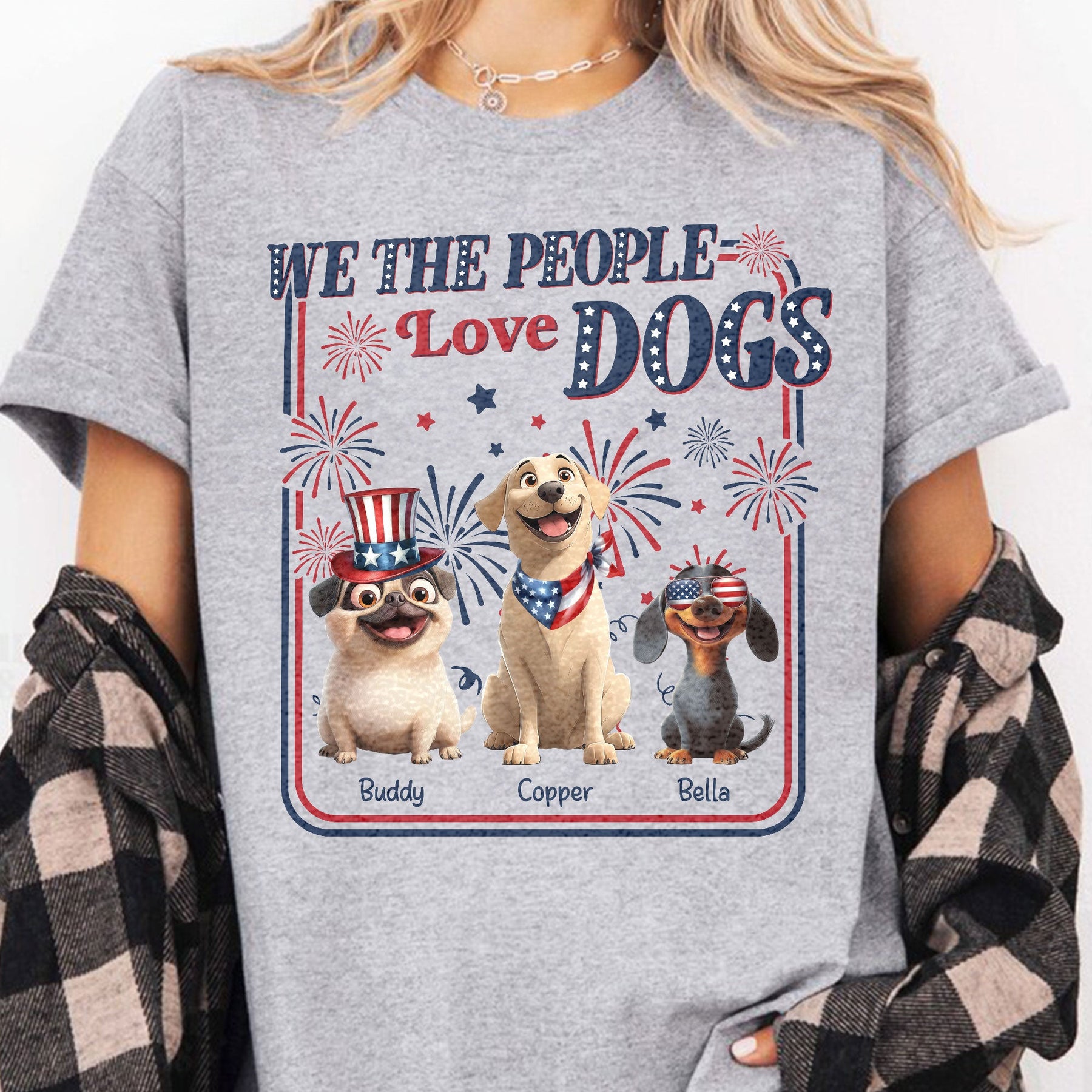 We The People Love Dogs - Personalized Shirt