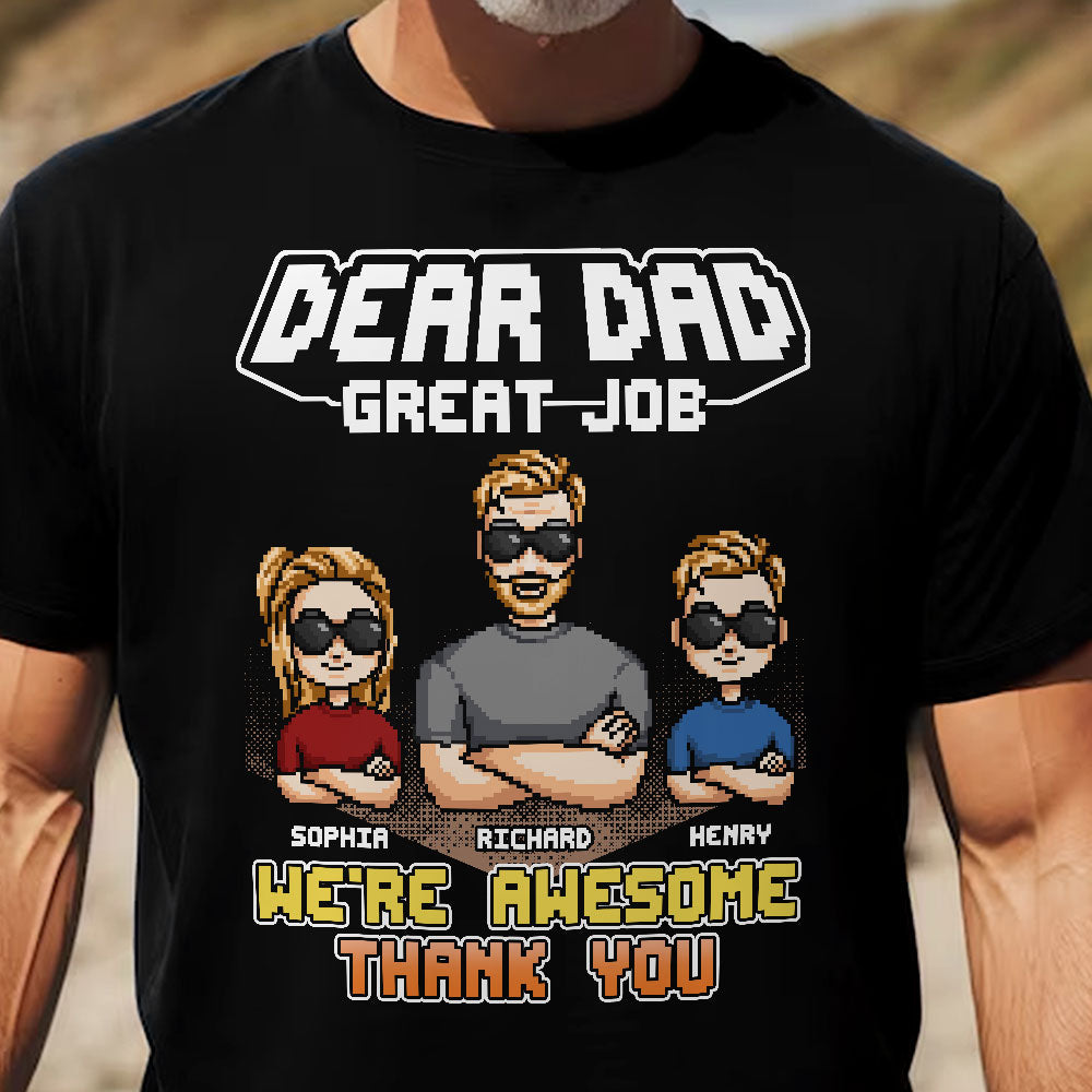 We're Awesome Dad - Personalized Shirt