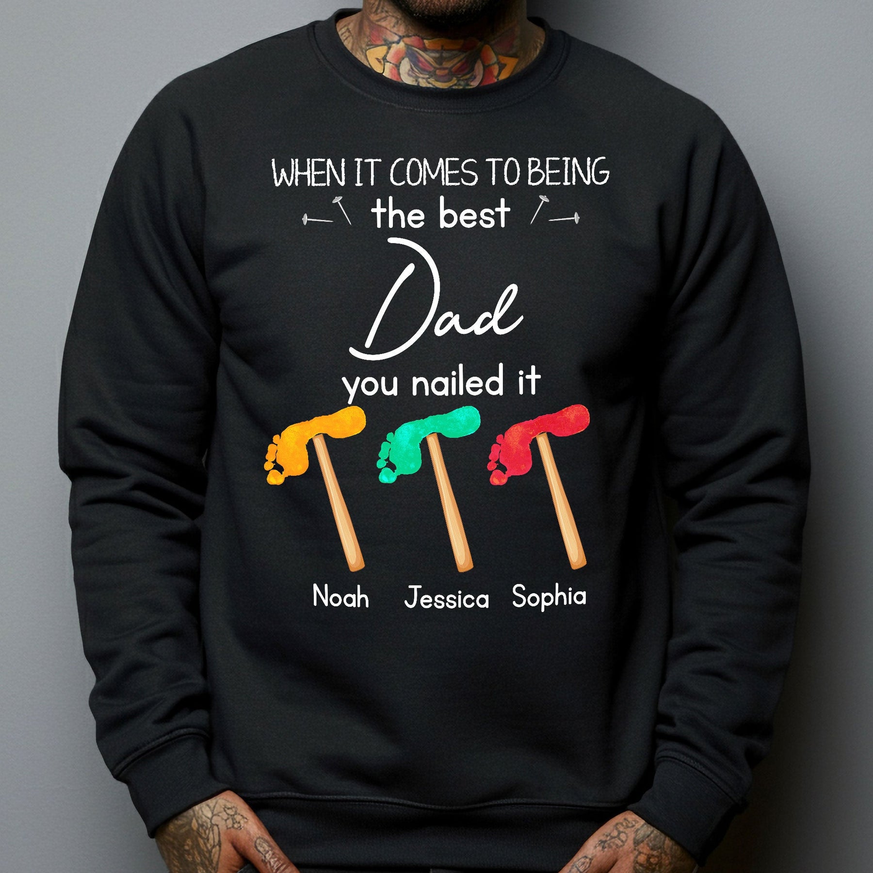 When It Comes To Being The Best Dad You Nailed It - Personalized Shirt