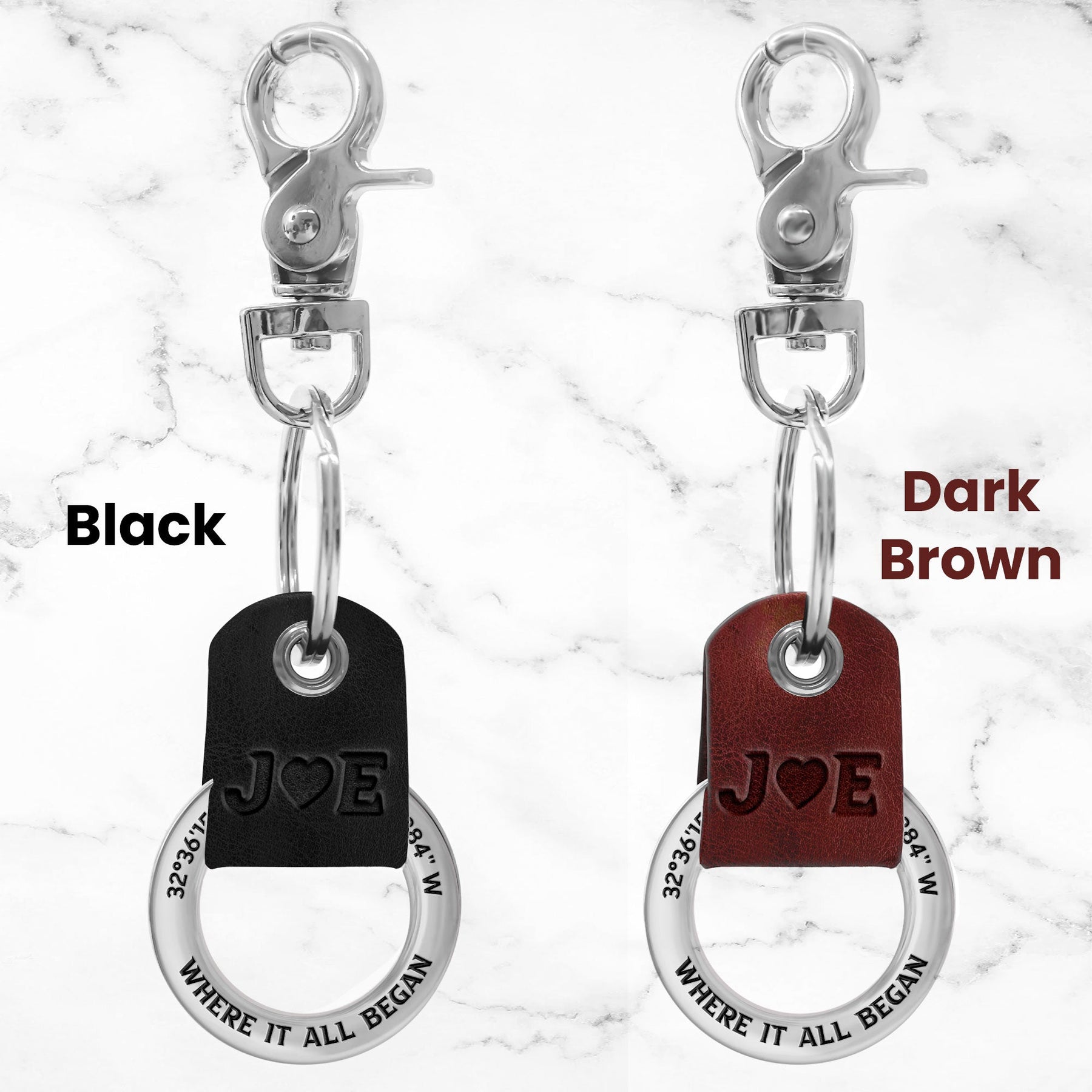Where It All Began - Personalized Coordinates Keychain