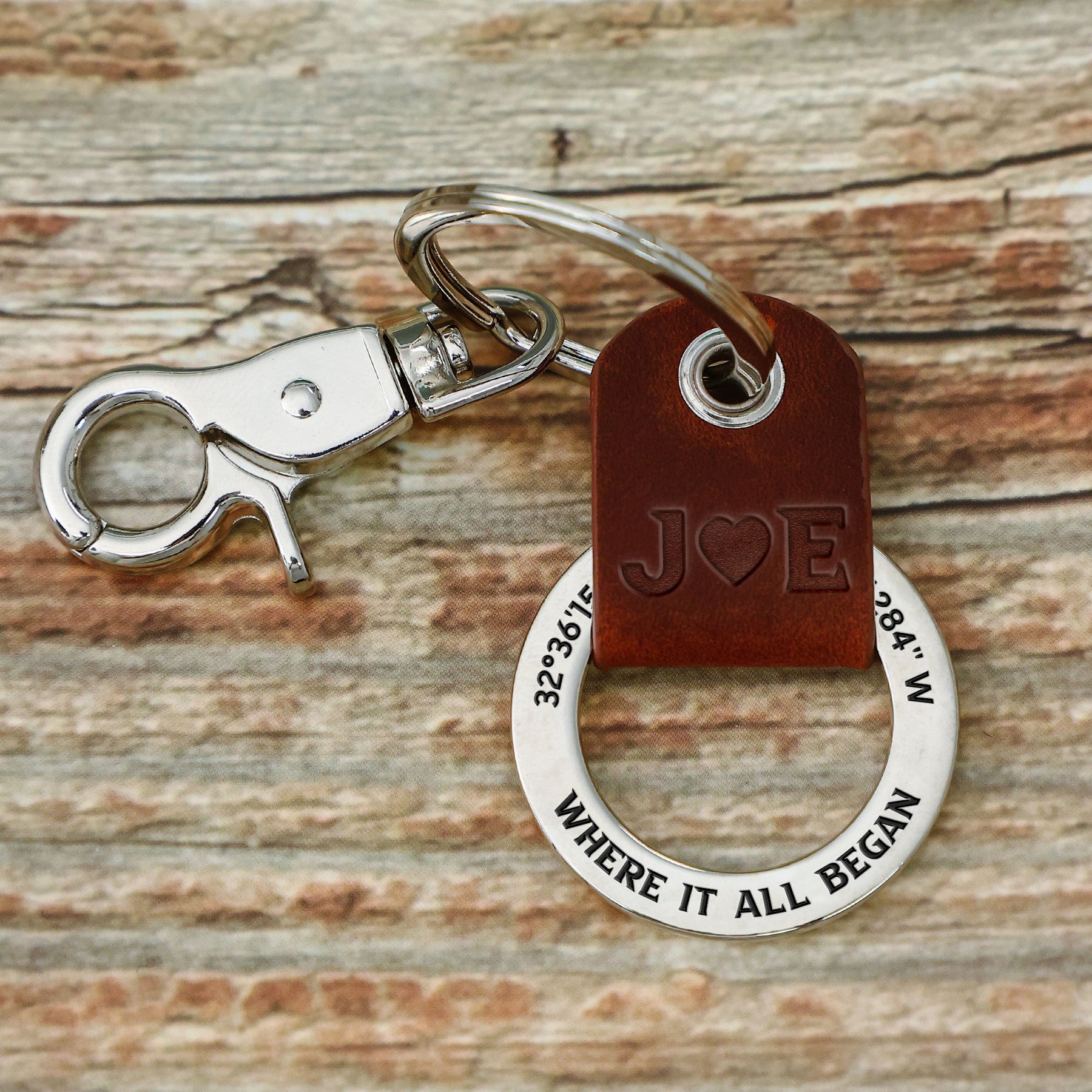 Where It All Began - Personalized Coordinates Keychain