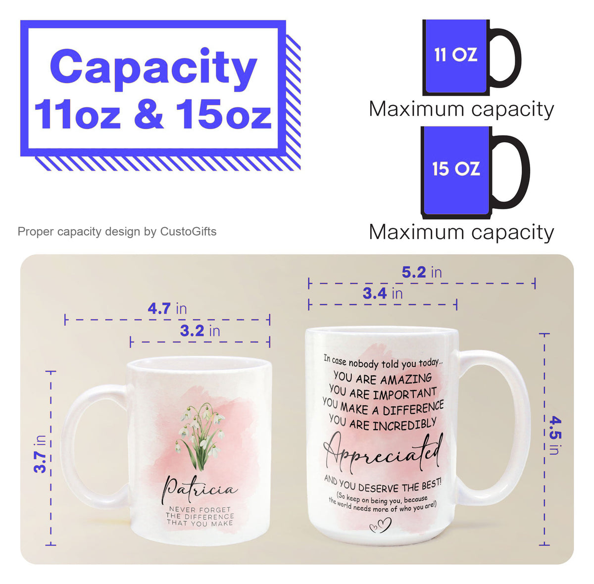 You Are Incredibly Appreciated - Personalized Mug