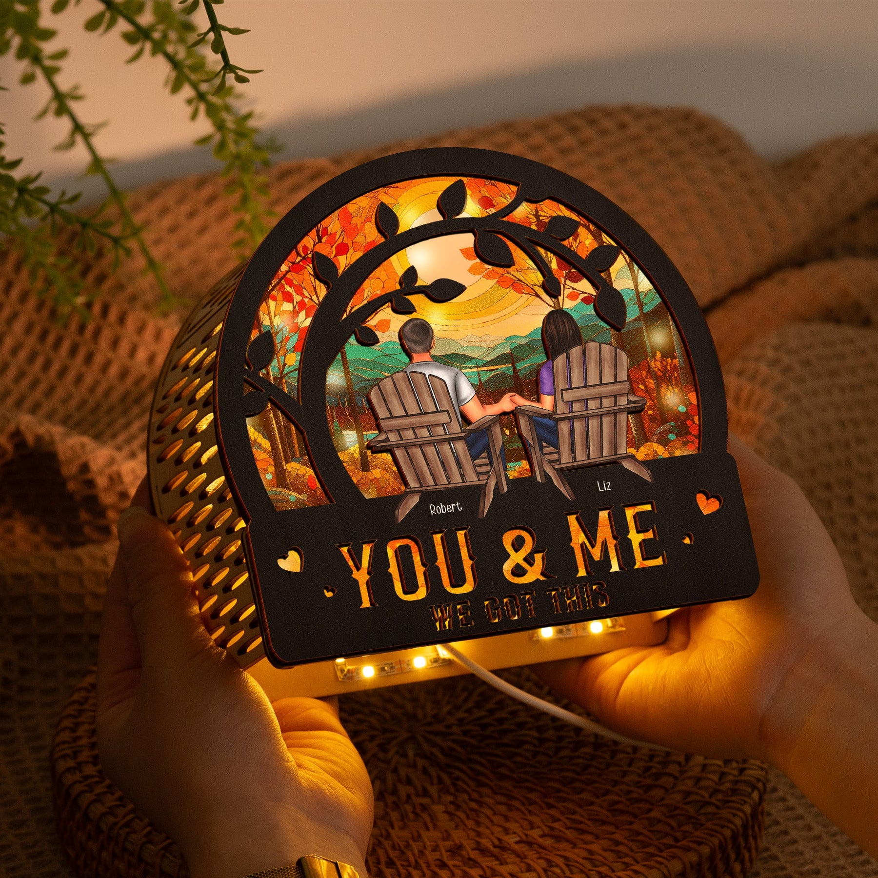 You & Me We Got This - Personalized Lantern Night Light