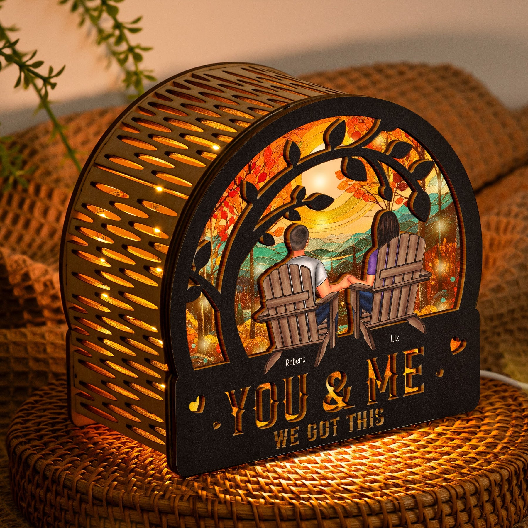 You & Me We Got This - Personalized Lantern Night Light