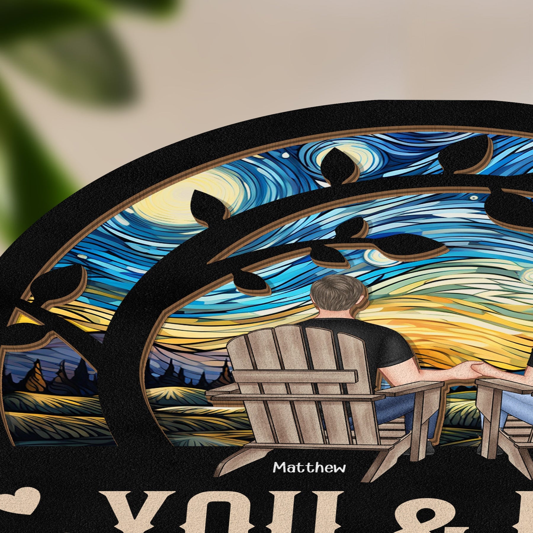 You & Me We Got This - Personalized Wood And Acrylic Night Light
