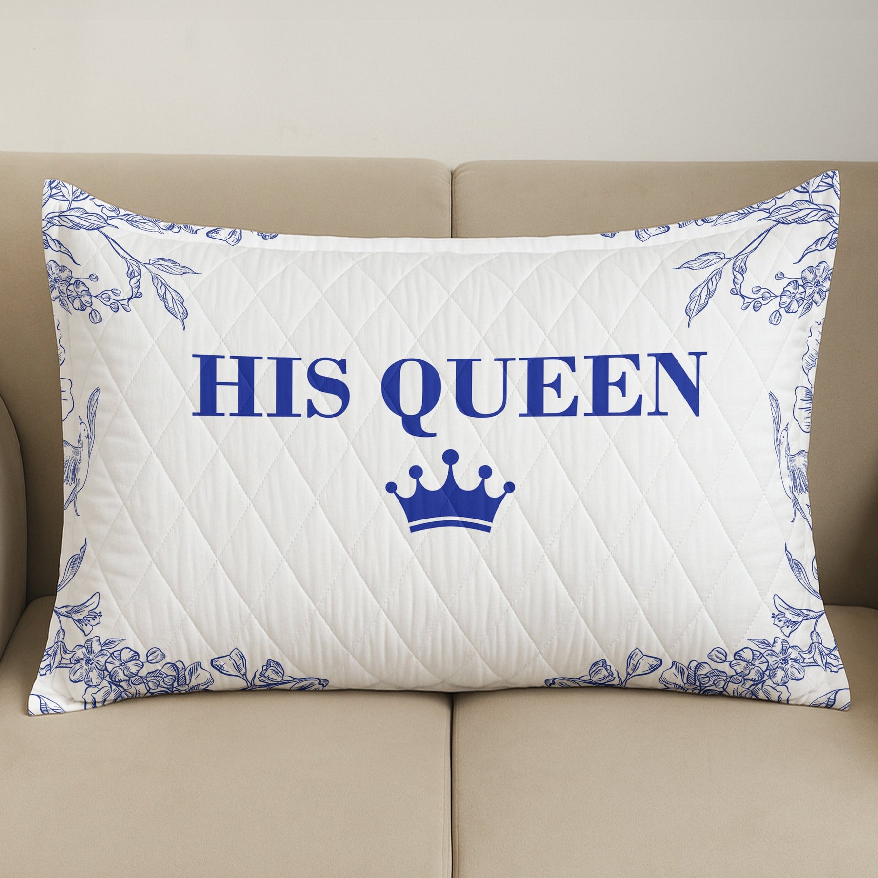 You & Me We Got This Toile De Jouy Art - Custom Quilt Set