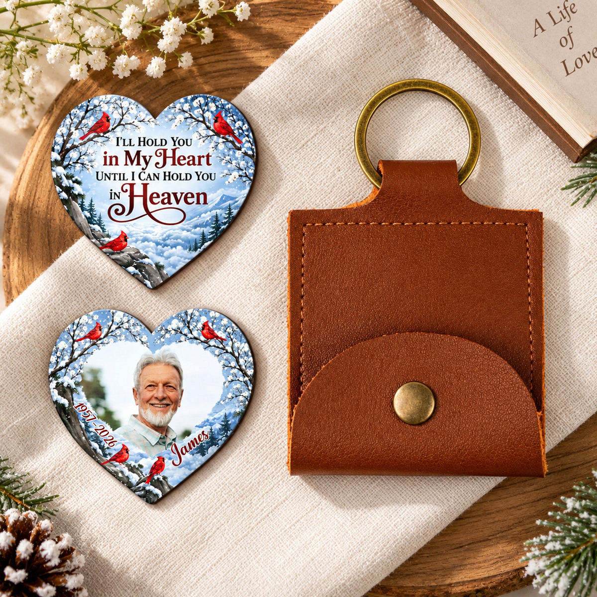I Will Carry You With Me Until I See You Again - Personalized Pocket Hug