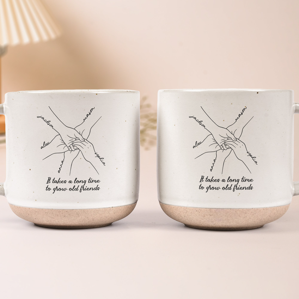 It Takes A Long Time To Grow An Old Friend, Bestie - Personalized Mug
