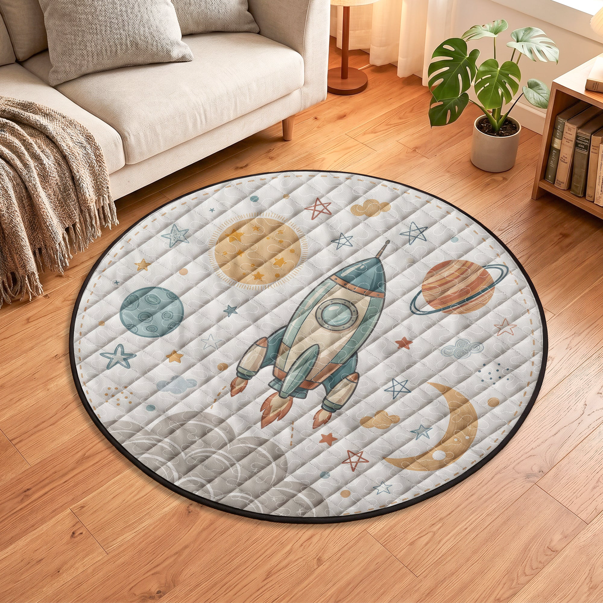 Kids Playroom Decor - Personalized Quilted Mat