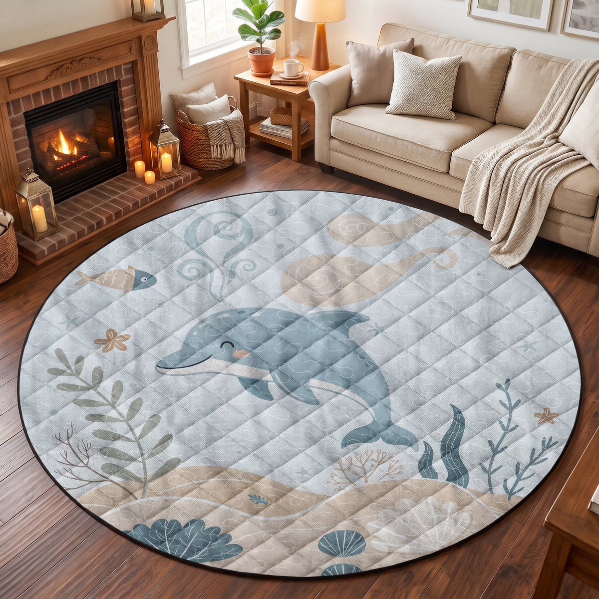 Kids Playroom Decor - Personalized Quilted Mat