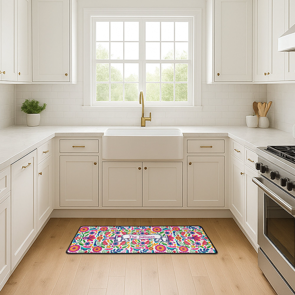 Mexican Cinco De Mayo Floral - Personalized Runner Rug