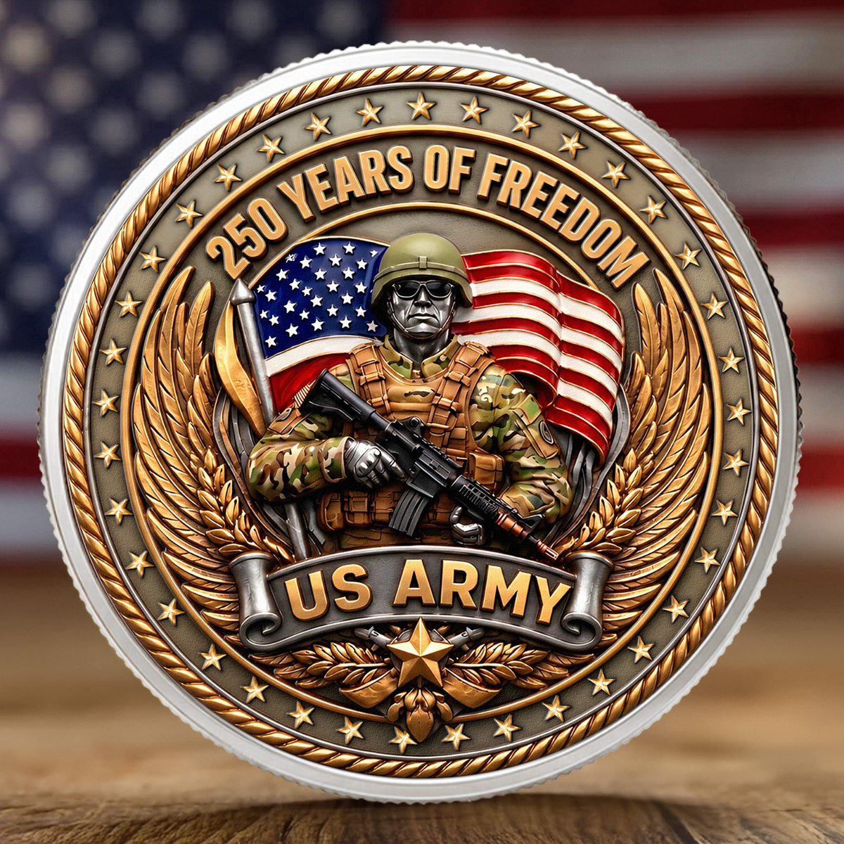 250 Years US Army - Coin