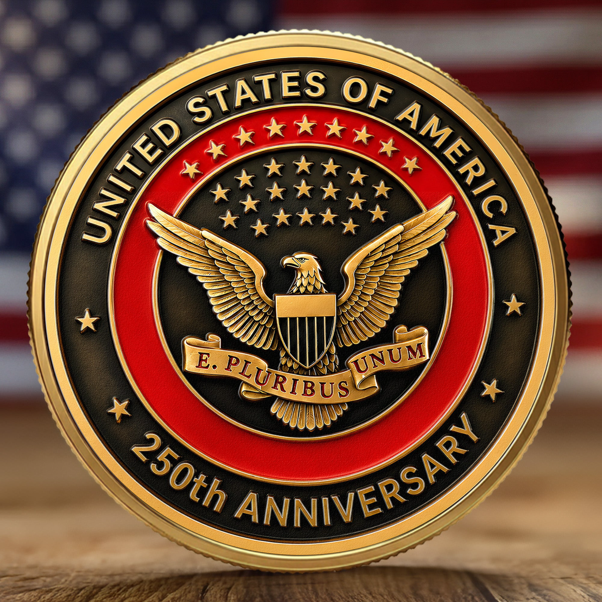 American Symbol 250 Years Of Freedom Great Seal - Coin