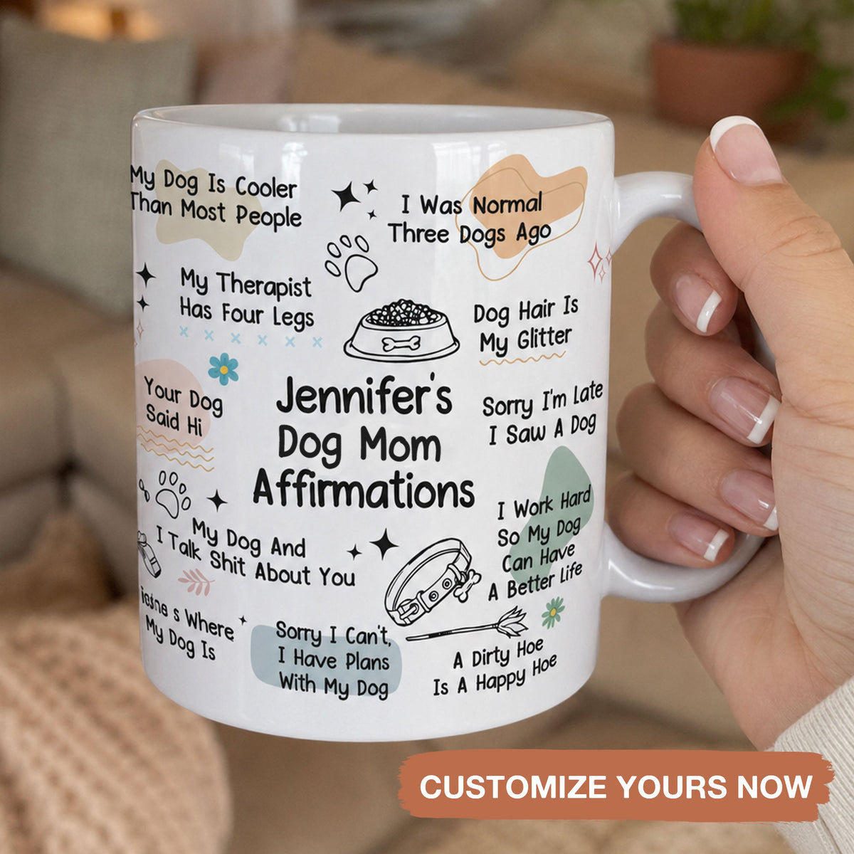 Pet Lover Affirmation Mug - Gift For Pet Lover - Personalized Mug