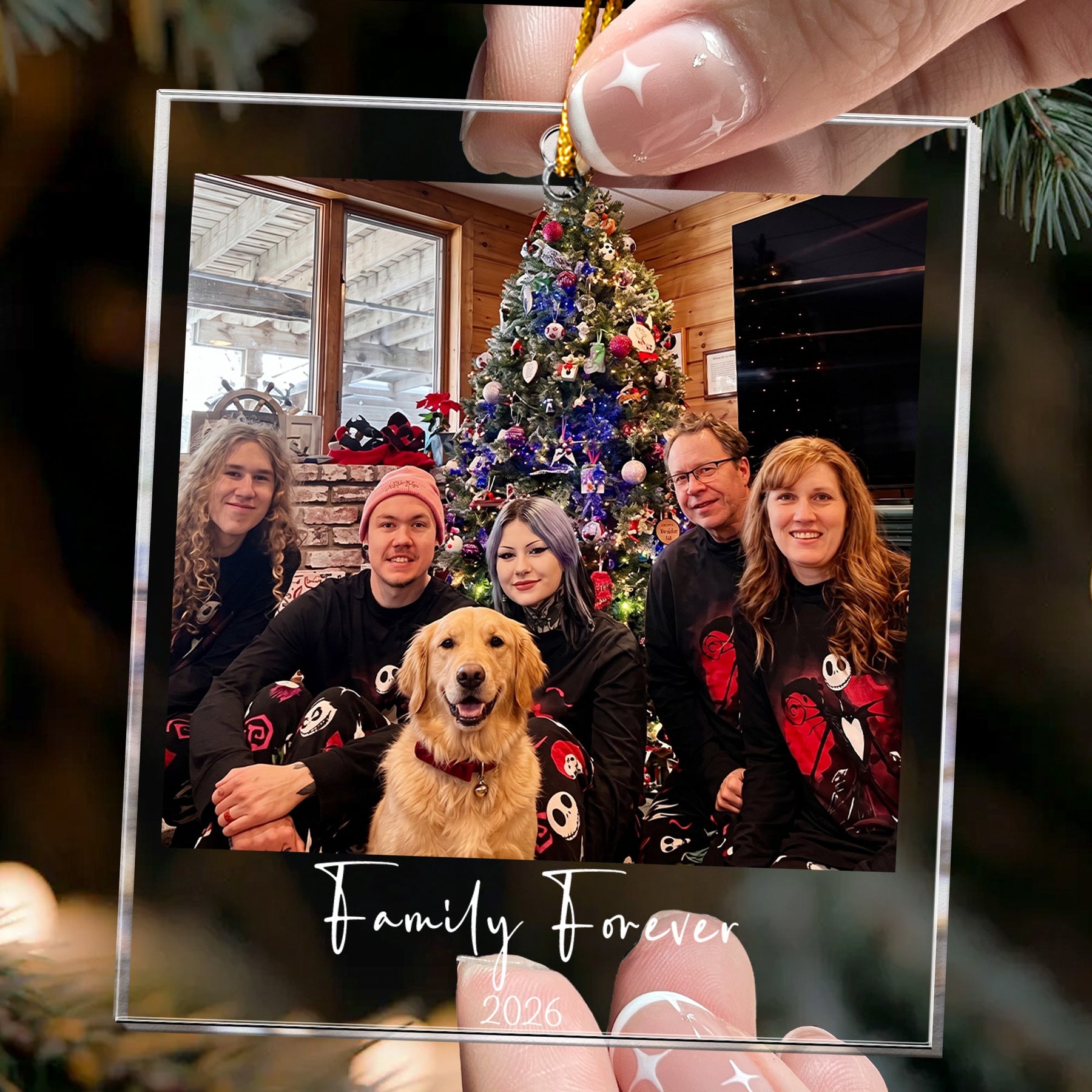 Photo Polaroid Christmas Ornament For Family, Friends, Siblings - Personalized Ornament