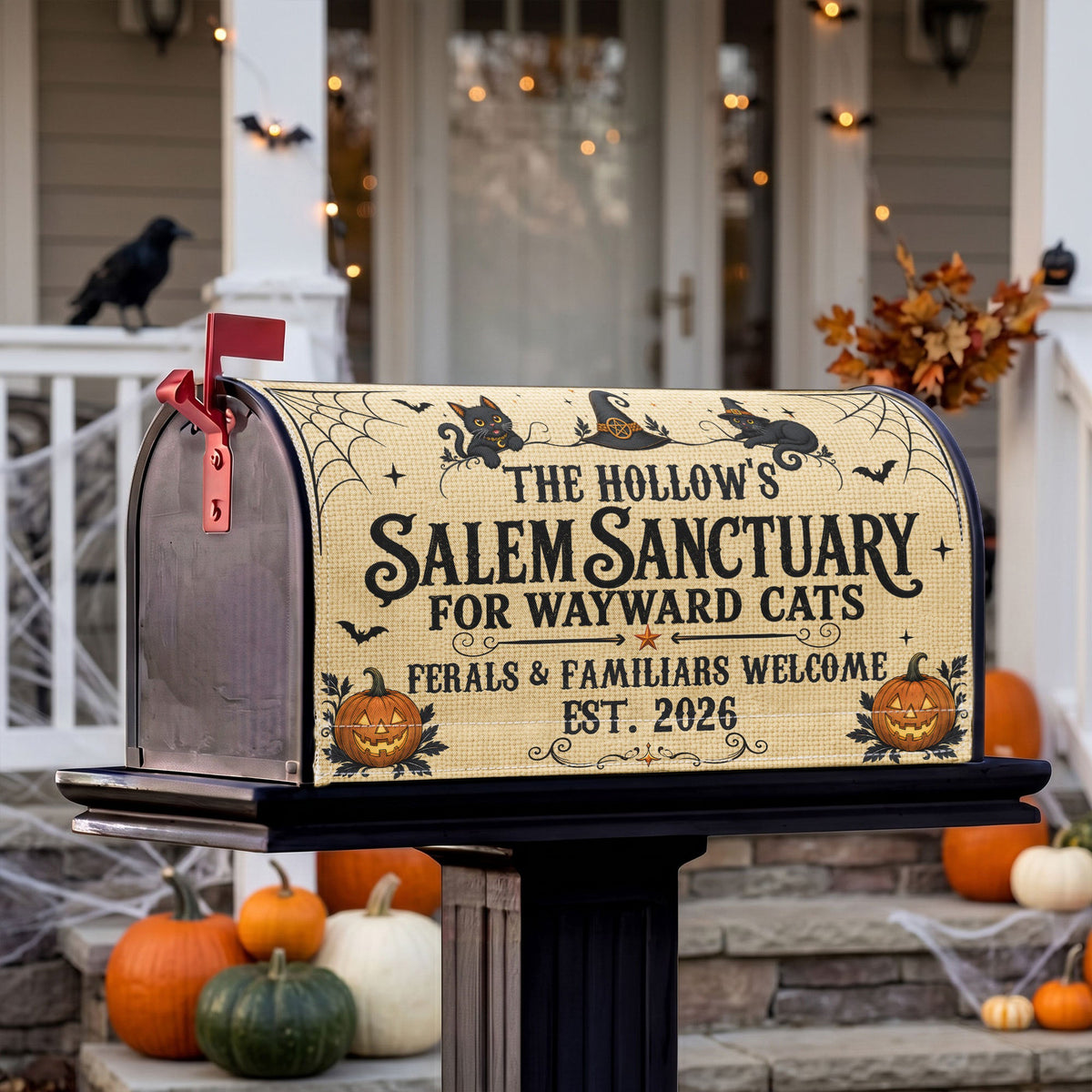 Salem Sanctuary For Wayward Cats - Personalized Mailbox Cover