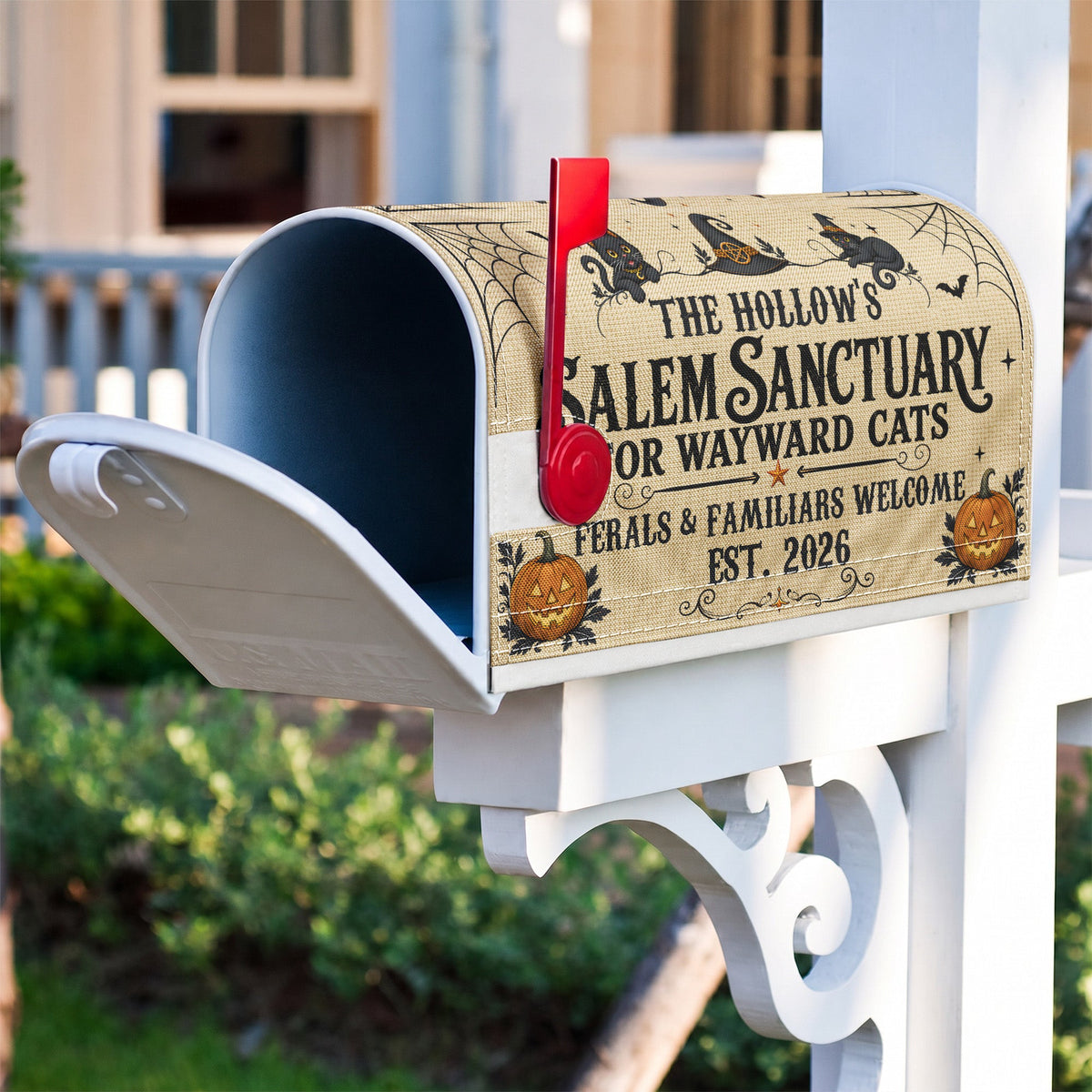 Salem Sanctuary For Wayward Cats - Personalized Mailbox Cover