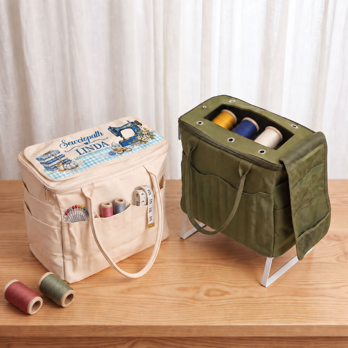 Sewciopath Gift For Tailors, Sewing Lovers - Personalized Sewing Bag