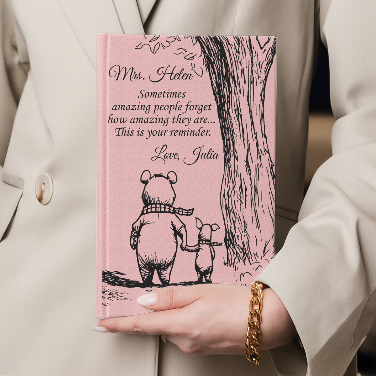 Thank You Gifts For Boss, Teacher, Coworker, Mentor - Personalized Journal