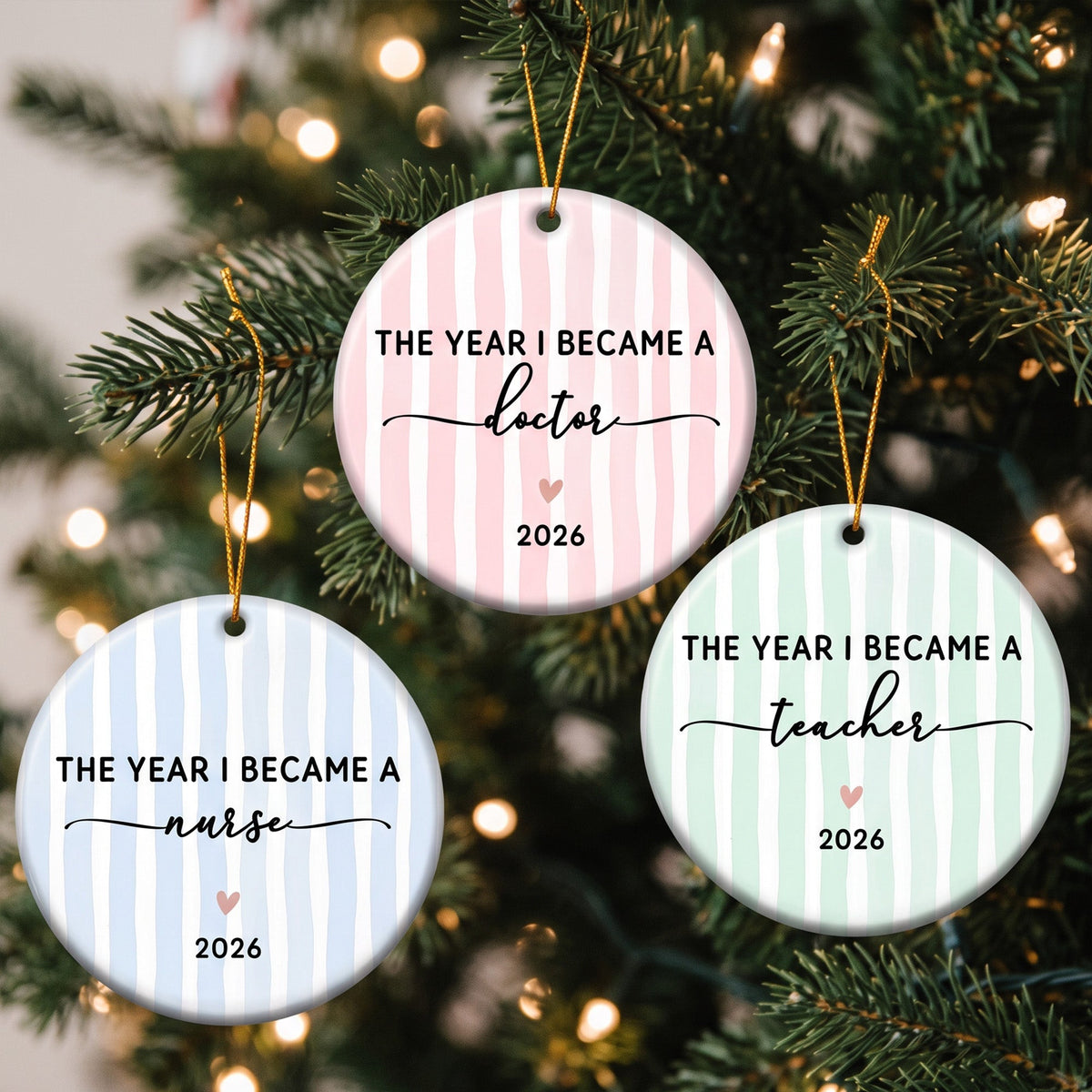 The Year I Became Milestone Keepsake For Graduation - Personalized Ornament