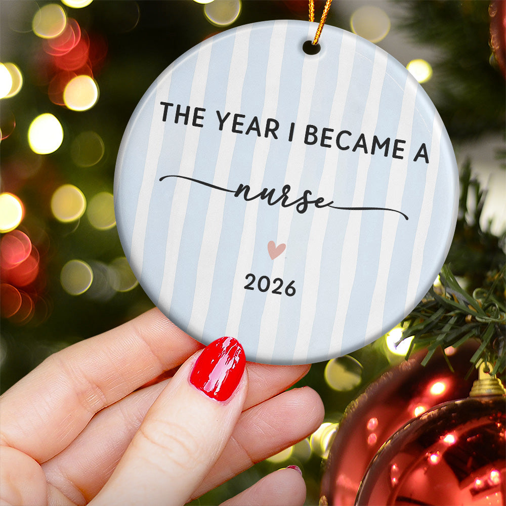 The Year I Became Milestone Keepsake For Graduation - Personalized Ornament