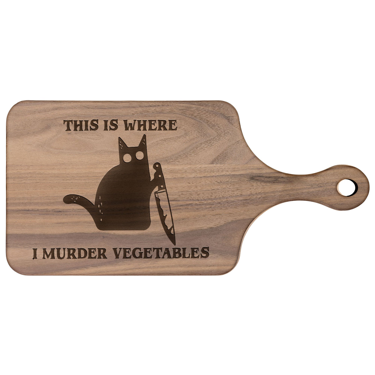 This Is Where I Murder Vegetables - Personalized Cutting Board