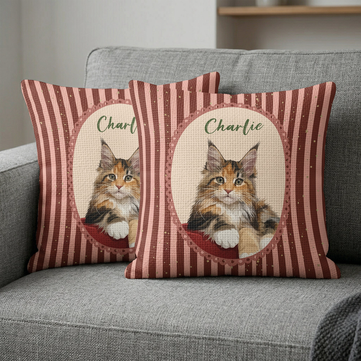 Turn Pet's Photo Into Artwork - For Dog Mom, Cat Mom Woven - Personalized Pillow Cover