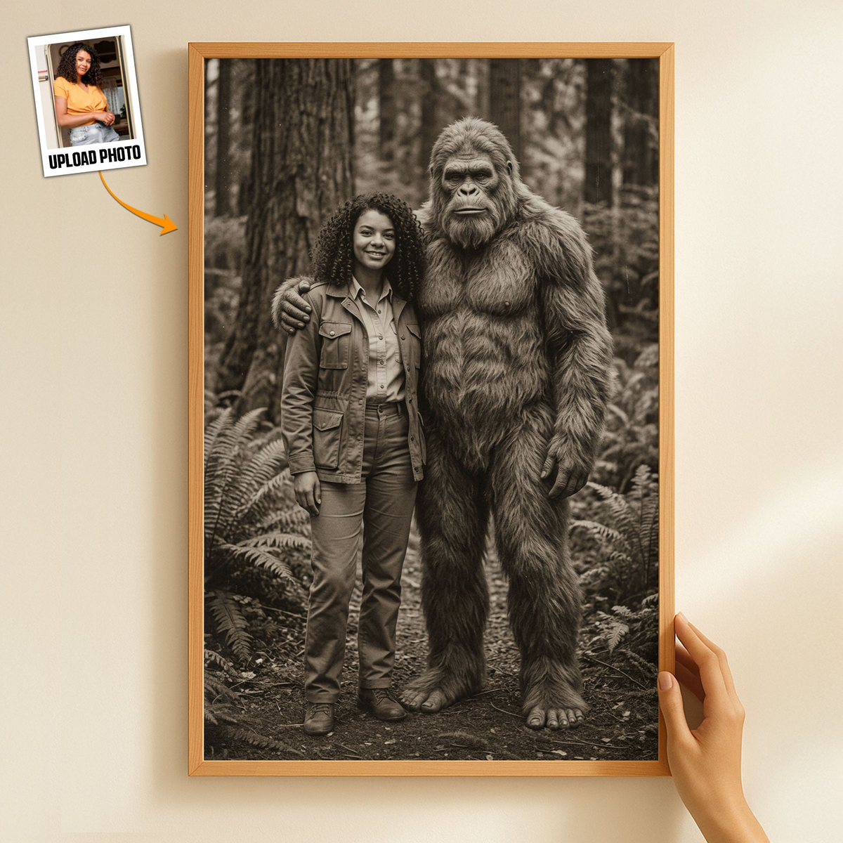 19th Century Sasquatch Photo - Personalized Poster