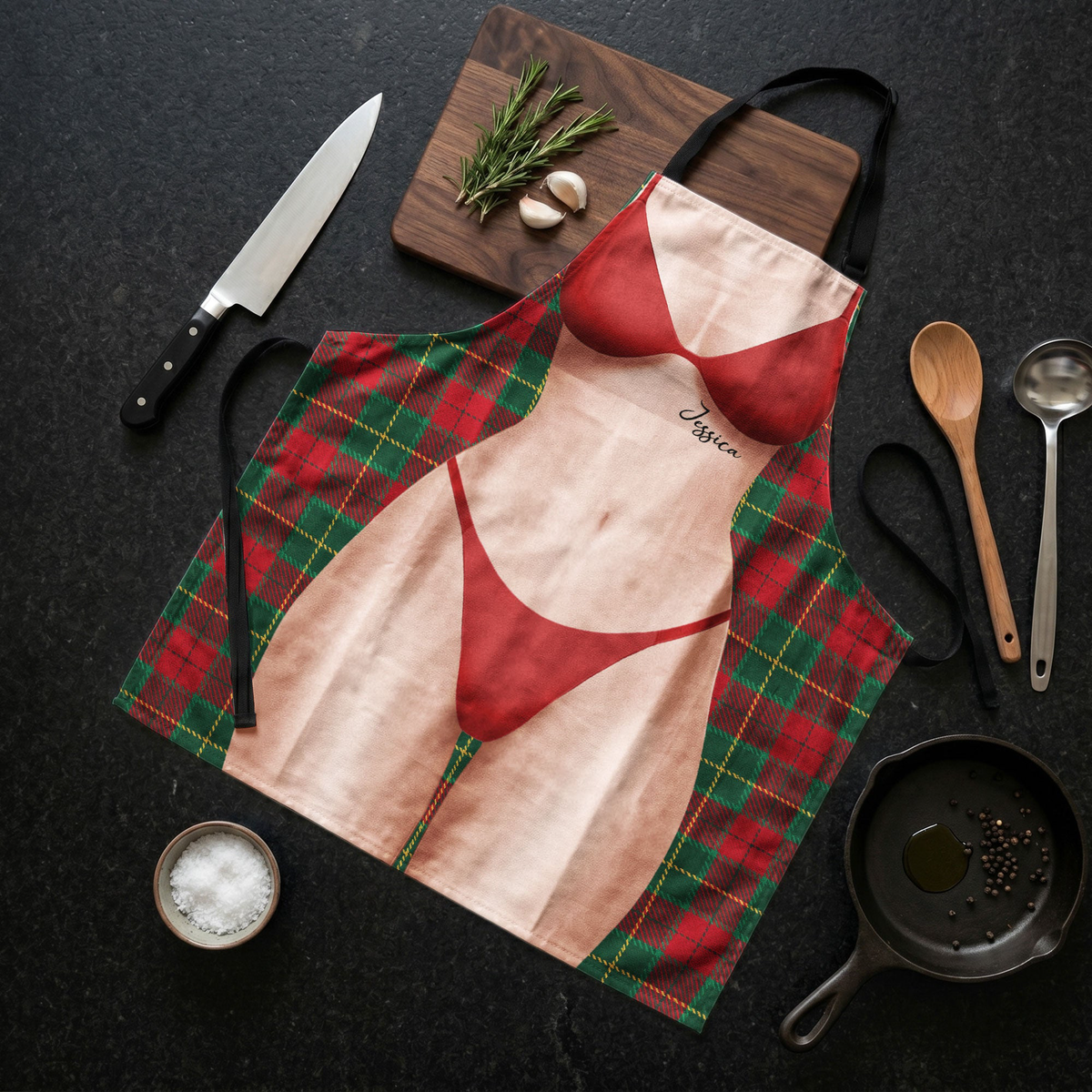3D Sexy Bikini Funny - Personalized Apron