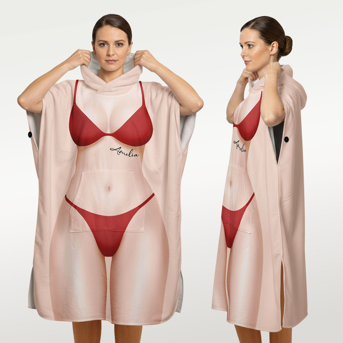 3D Sexy Bikini Funny - Personalized Beach Towel