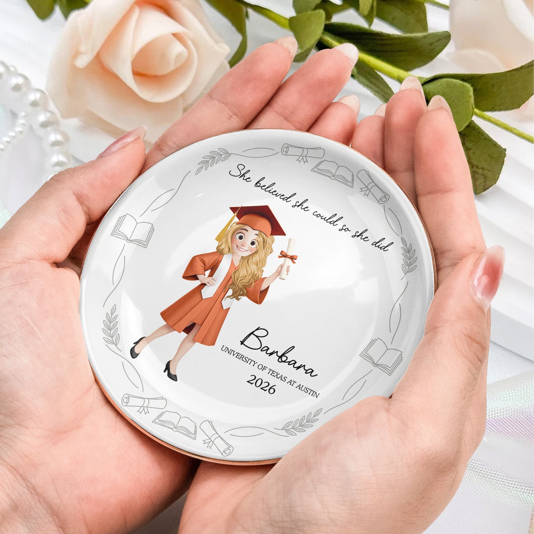 A Sweet Ending To A New Beginning New Version - Personalized Jewelry Dish