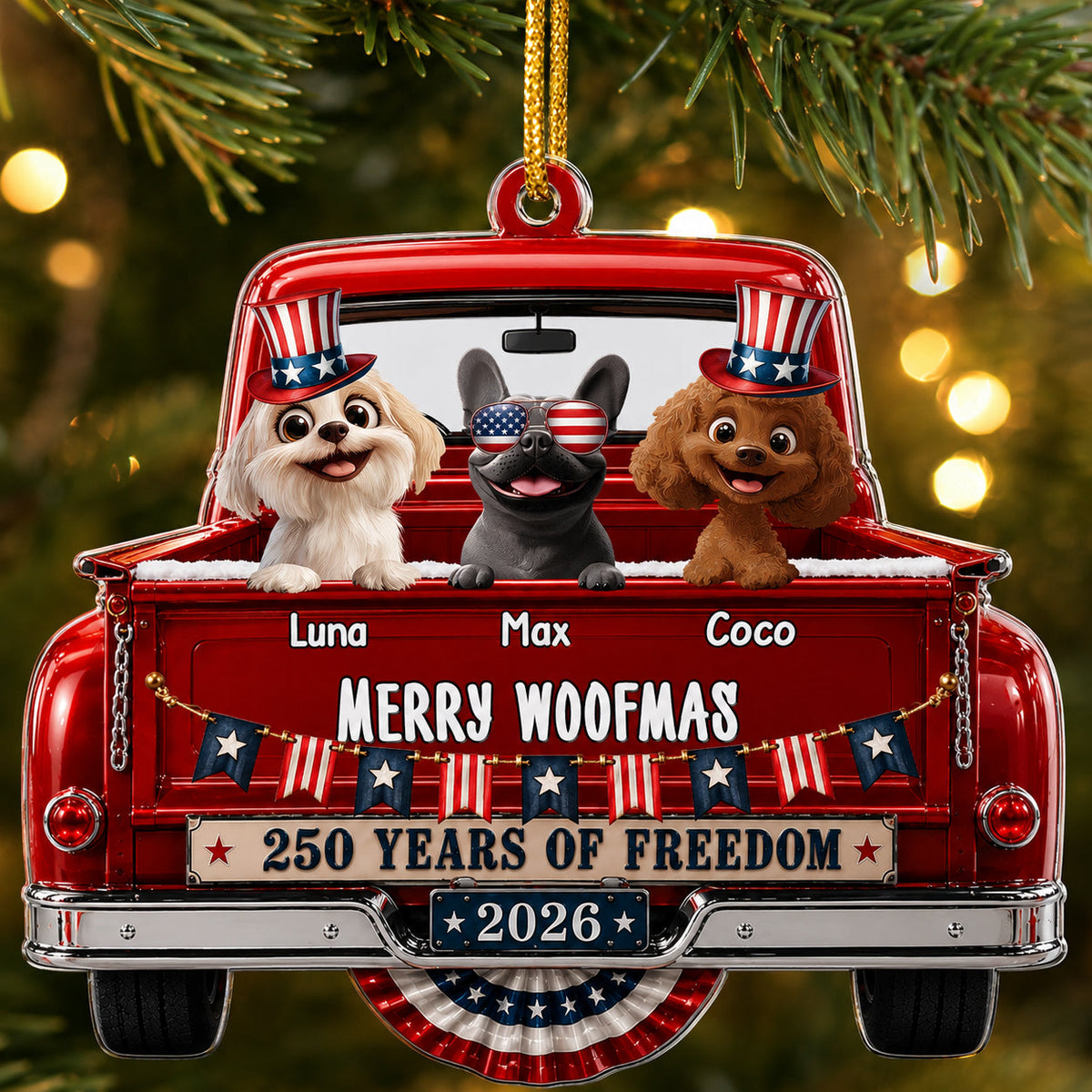 America_250Th_Anniversary_Christmas_Gifts_For_Pet_Dog_Cat_Lover_Personalized_Ornament_2