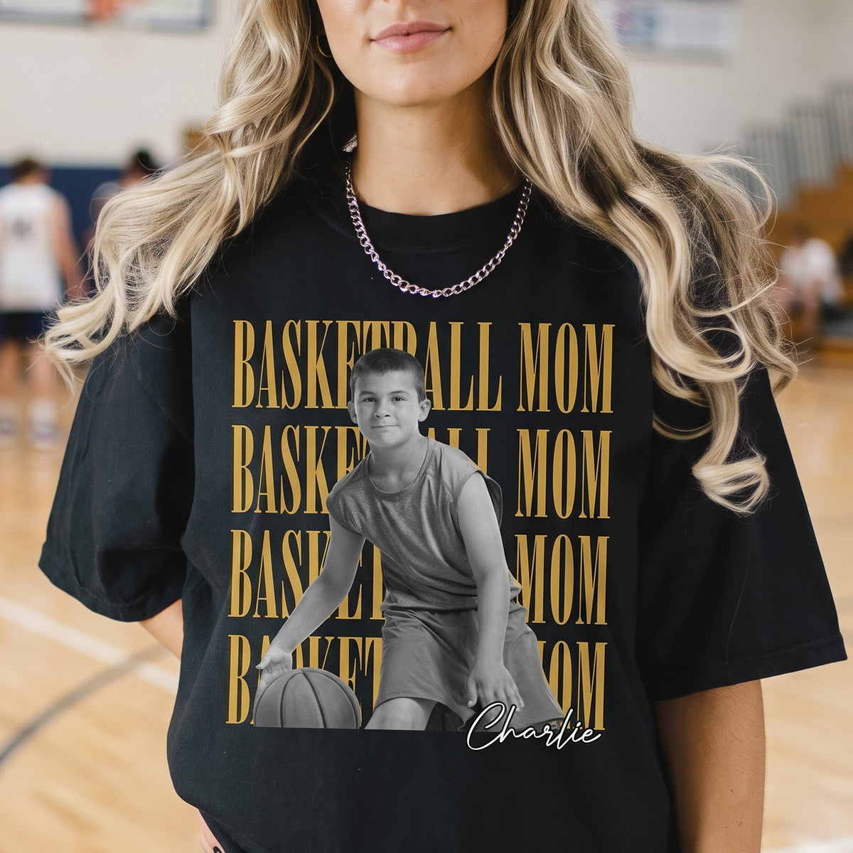 Basketball Mom Custom Photo - Personalized Shirt