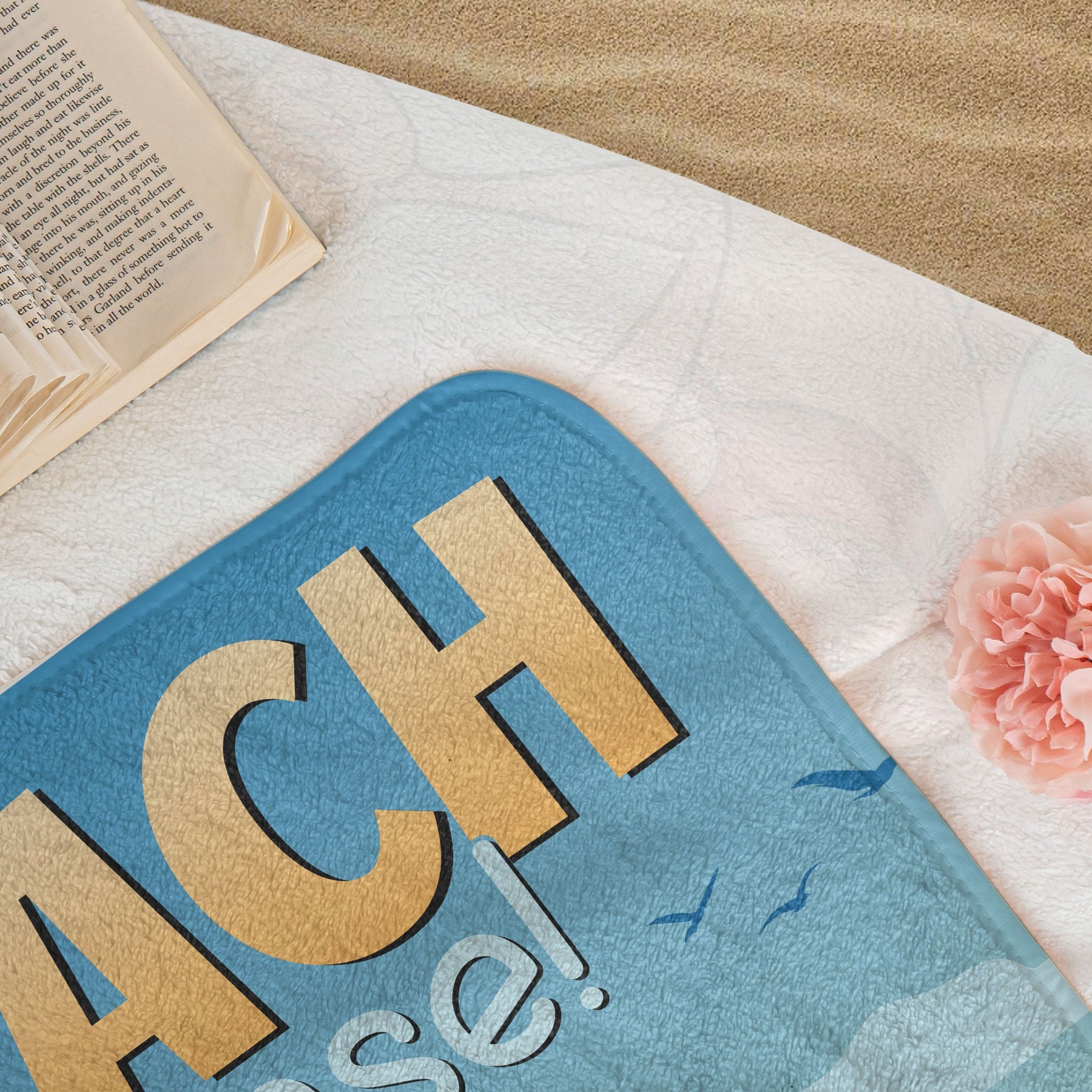 Beach Please - Personalized Photo Quick-Dry Beach Towel
