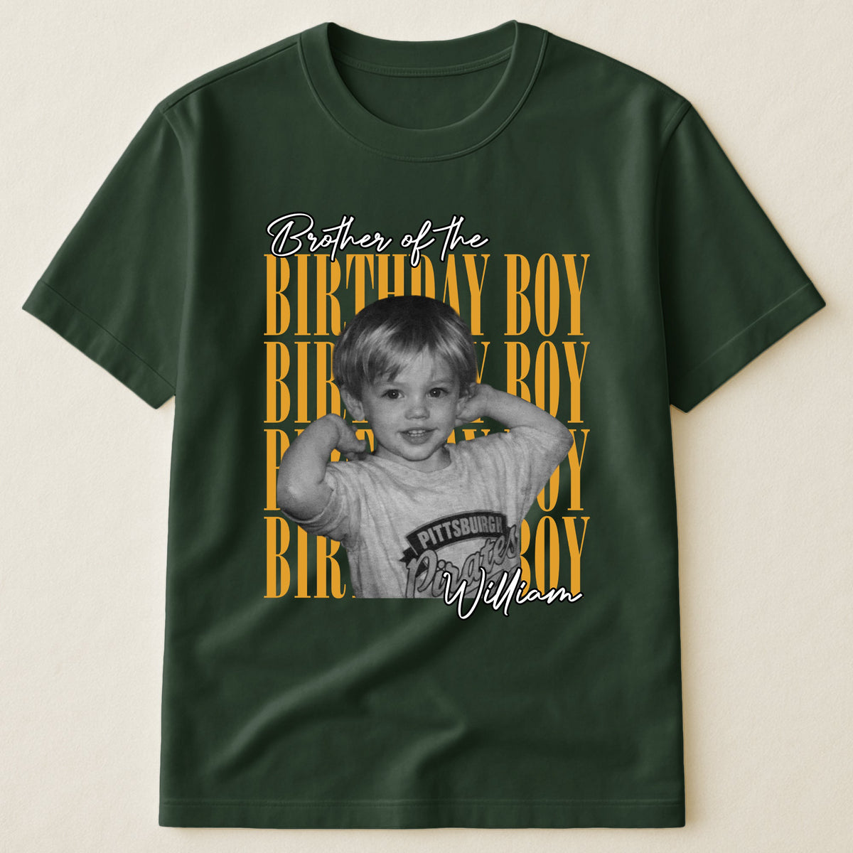 Birthday Boy Girl Family Custom Photo - Personalized Shirt
