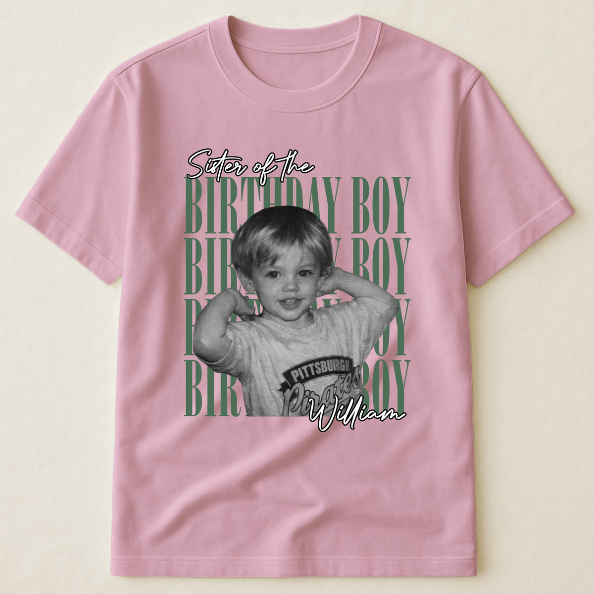 Birthday Boy Girl Family Custom Photo - Personalized Shirt
