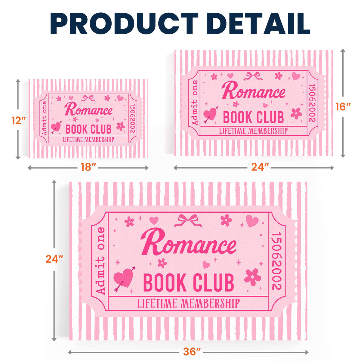 Bookish Ticket, Custom Book Club - Personalized Poster