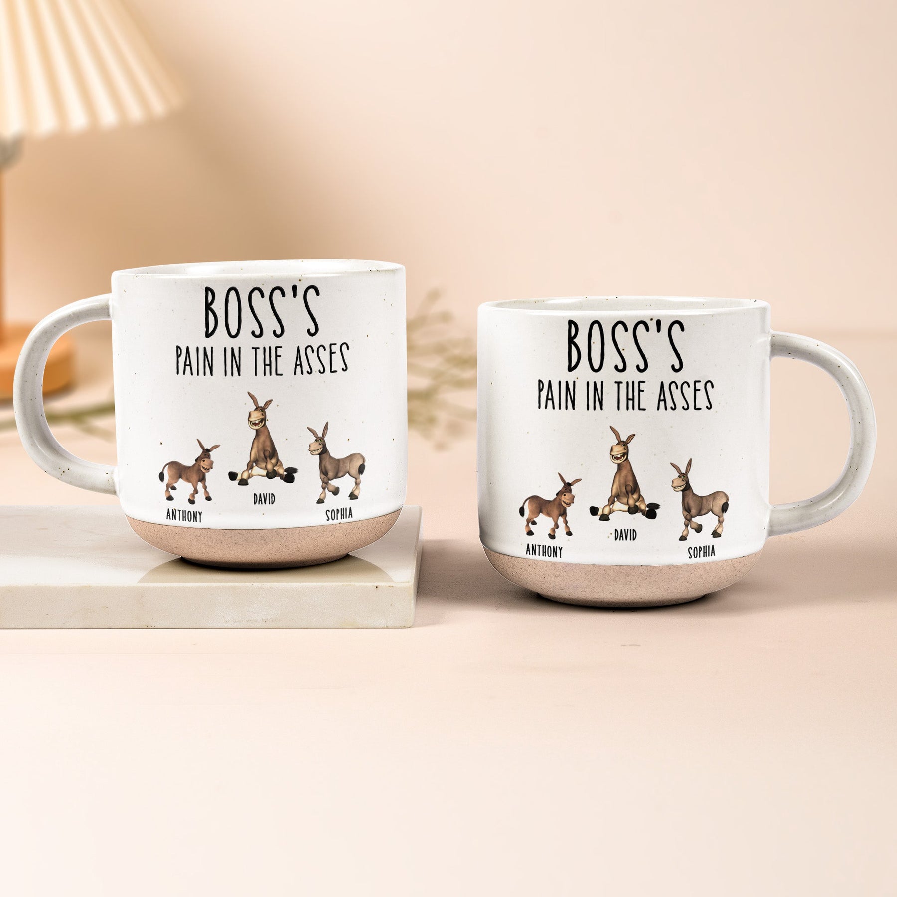 Boss's Pain In The Asses, Custom Title - Gifts For Coworker - Personalized Mug
