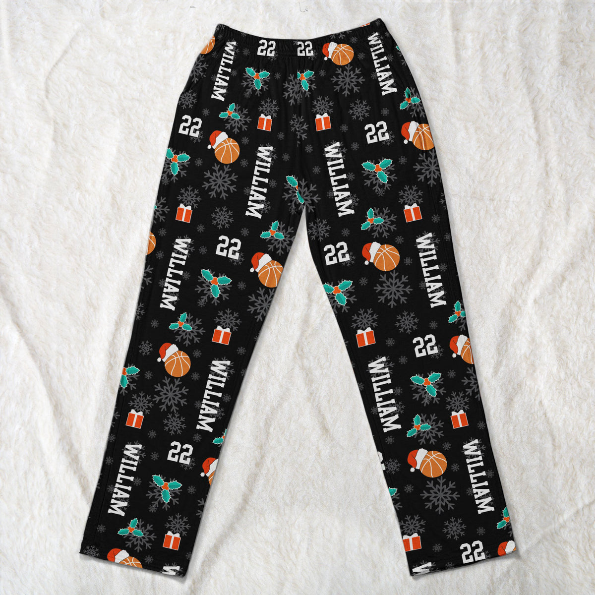 Christmas Gift Custom Name & Number For Basketball Lovers - Personalized Lounge Pants
