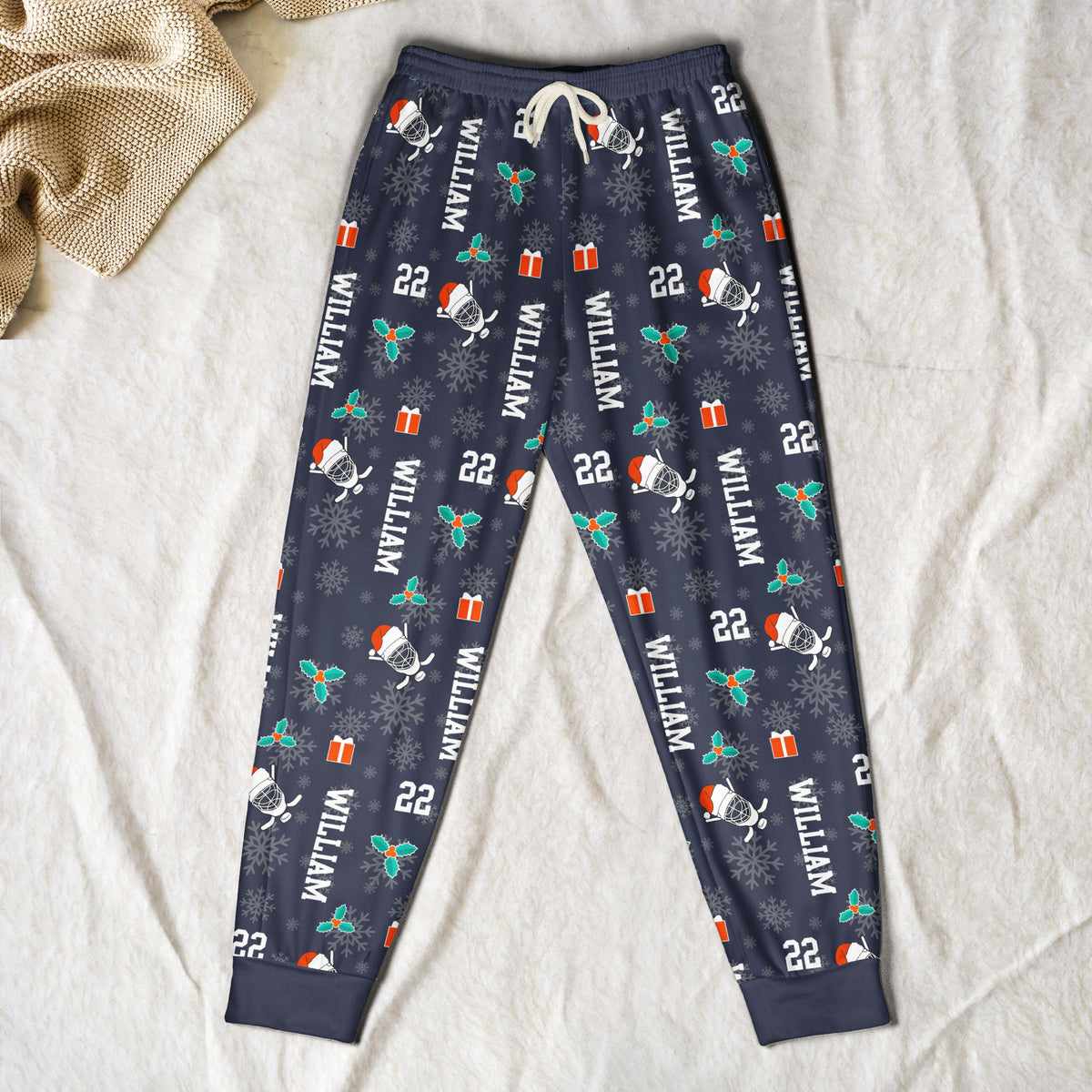 Christmas Gift Custom Name & Number For Hockey Lovers - Personalized Lounge Pants