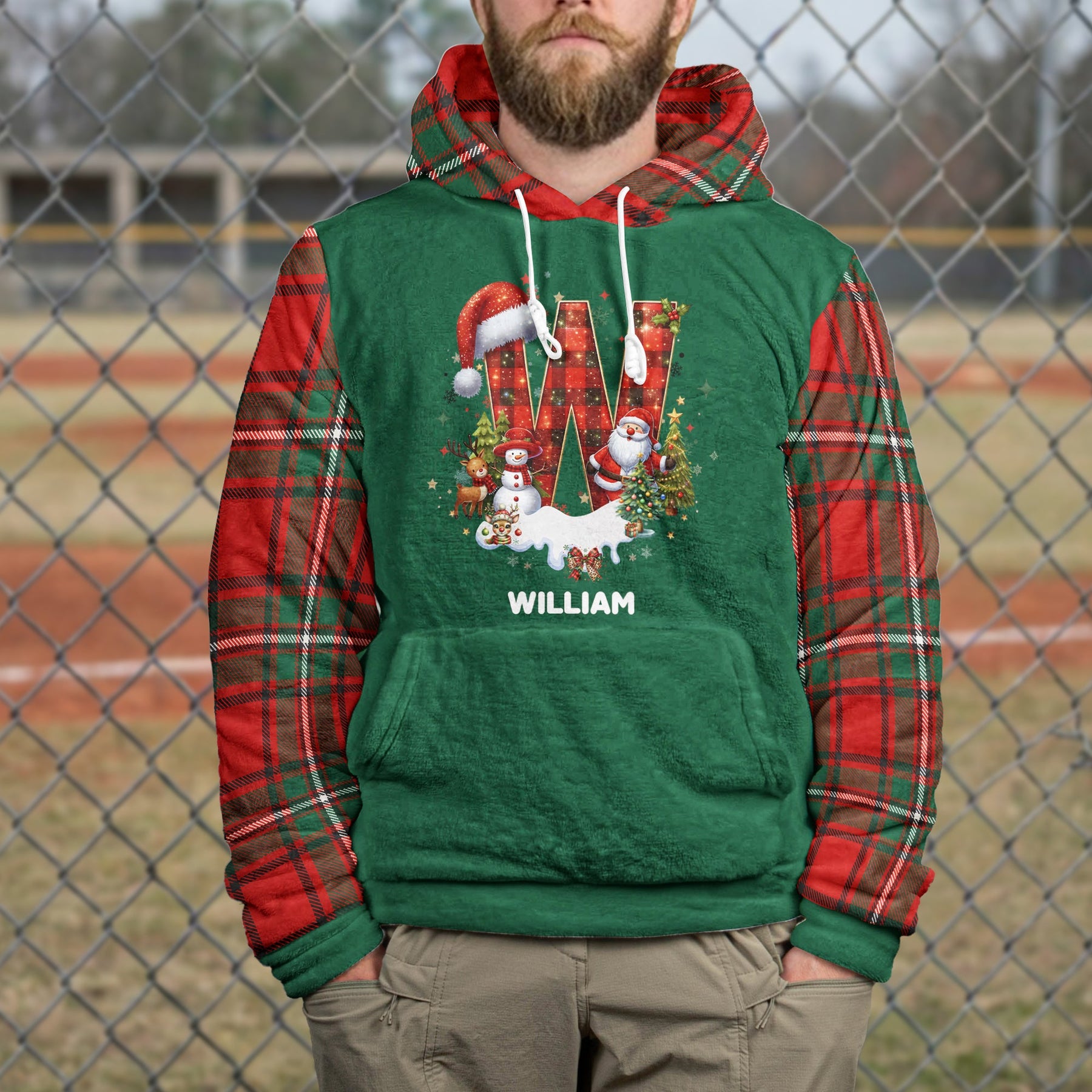 Custom Alphabet Christmas, Matching Christmas For Family - Personalized Hoodie