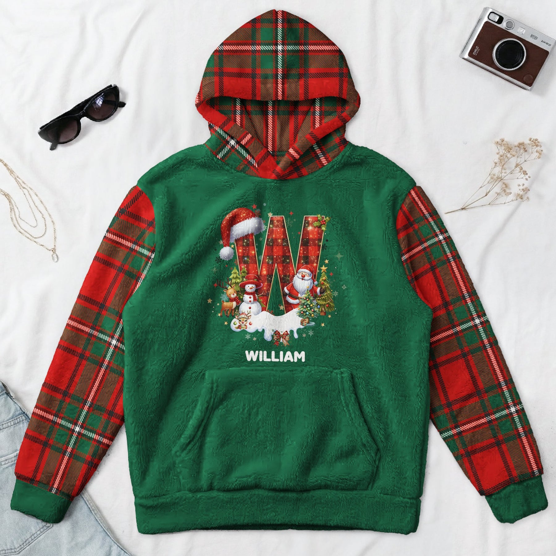 Custom Alphabet Christmas, Matching Christmas For Family - Personalized Hoodie