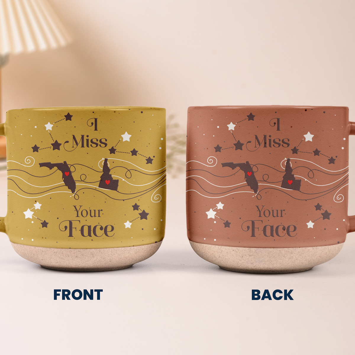When You Are Family The Miles Don't Matter Custom States - Personalized Mug