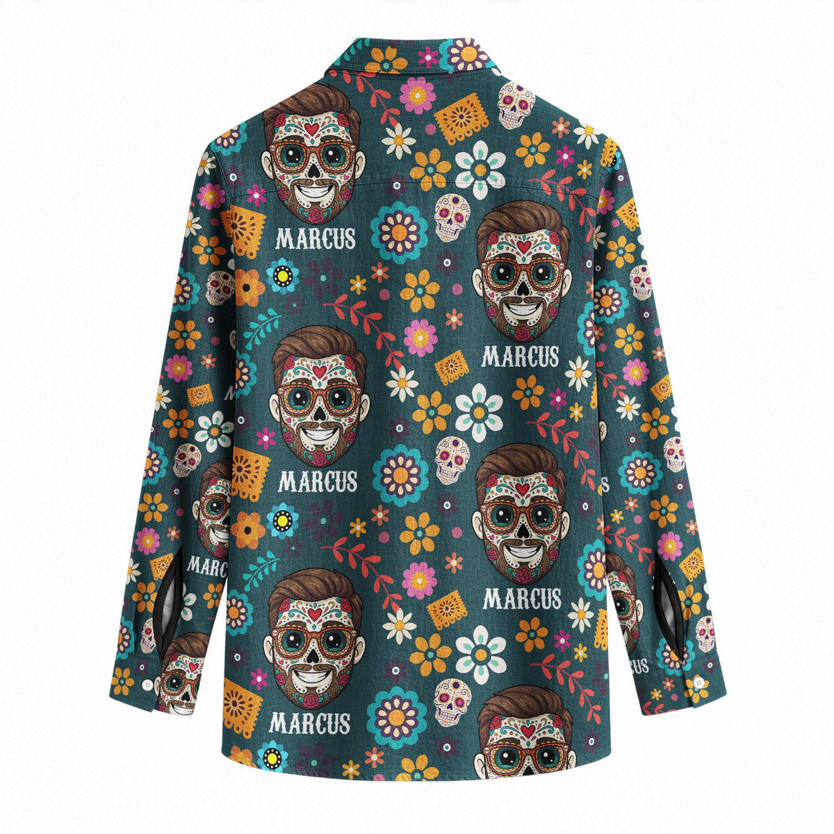 Custom Photo Day Of The Dead Cinco De Mayo - Personalized Shirt