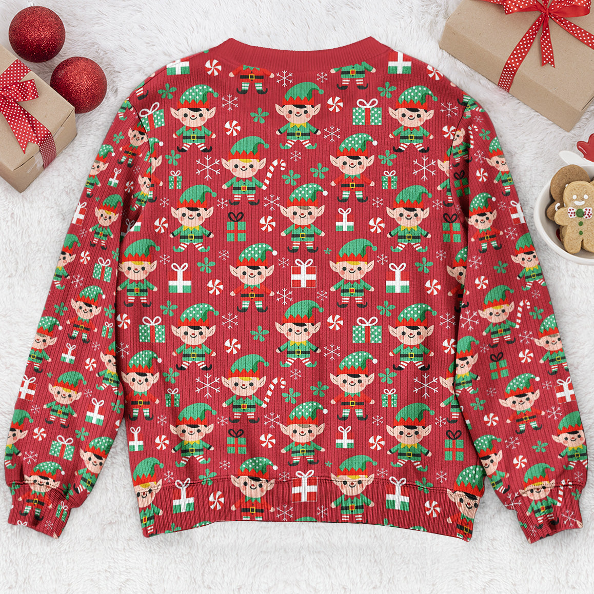 Custom Adult Funny 3D Print Sweatshirt Xmas Gift, Ugly Christmas 3D Holiday Sweater - Personalized Sweater