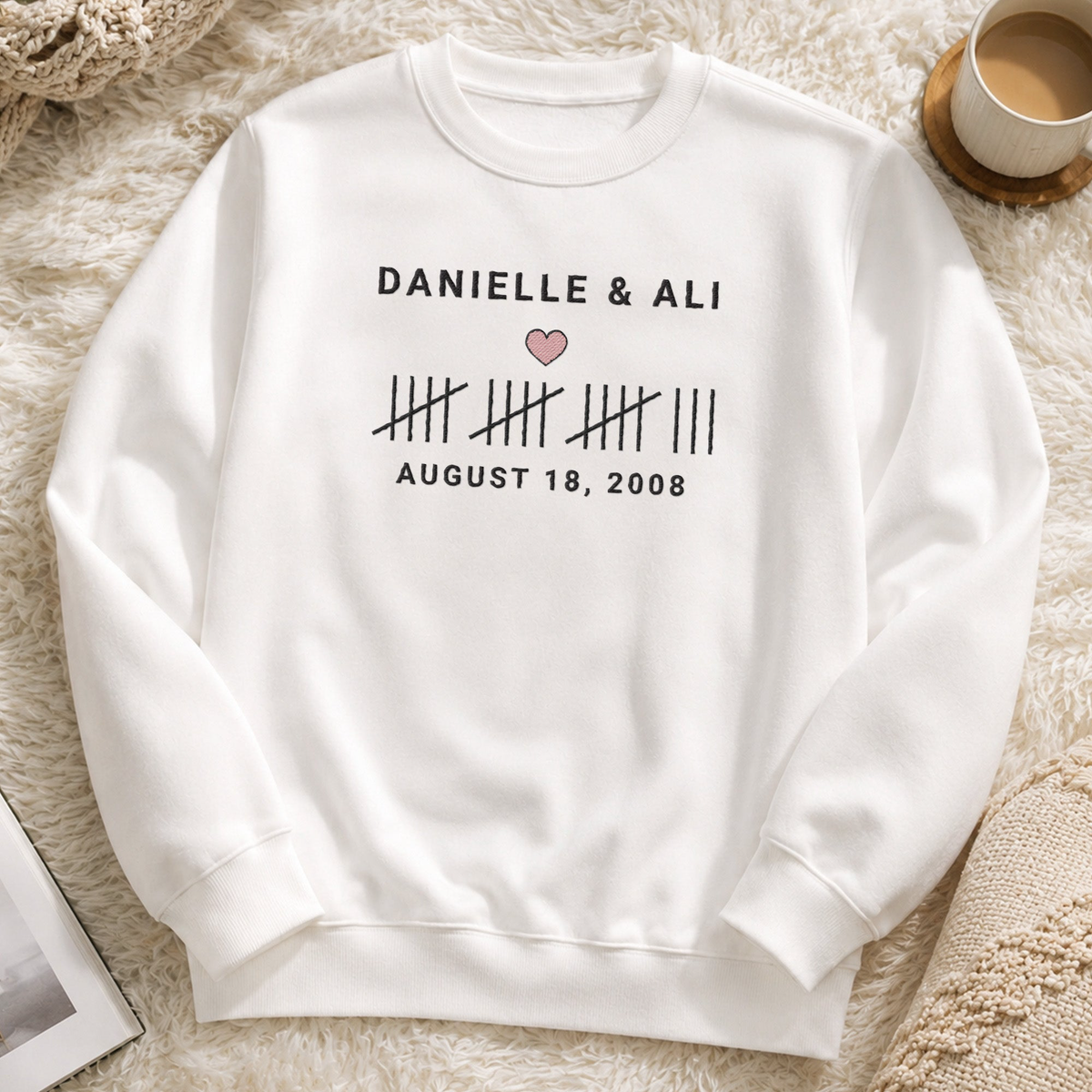 Custom Anniversary Wedding Gifts For Couple - Personalized Sweatshirt