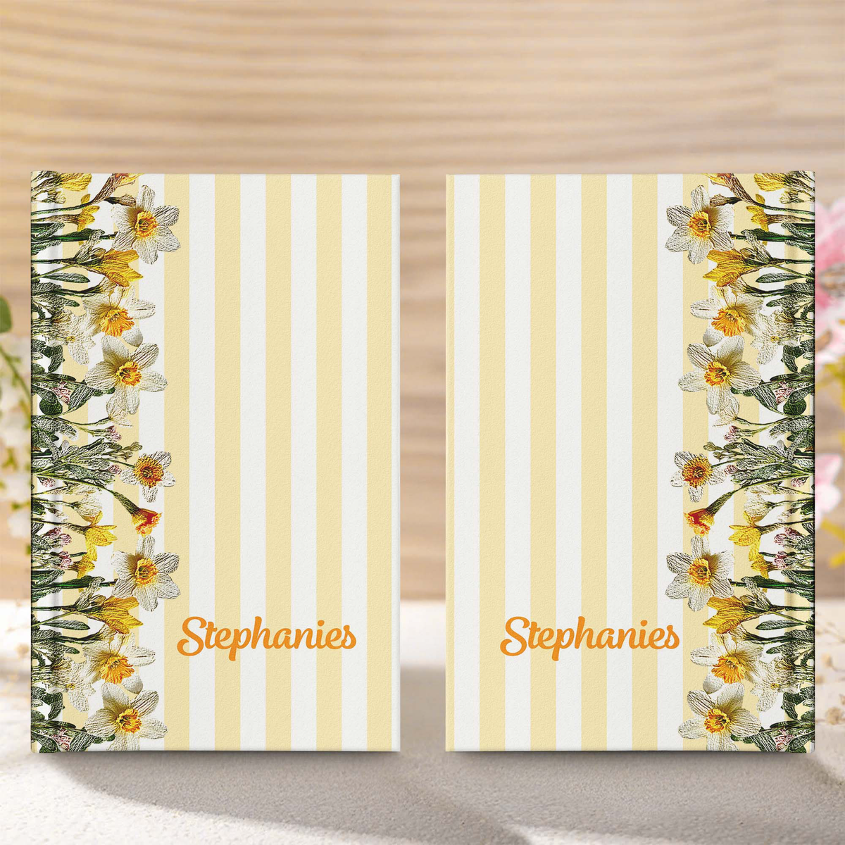Custom Birth Flower & Name Gift For Her, Daughter, Friend - Personalized Journal