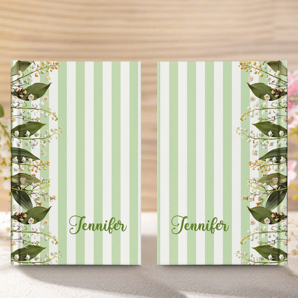 Custom Birth Flower & Name Gift For Her, Daughter, Friend - Personalized Journal