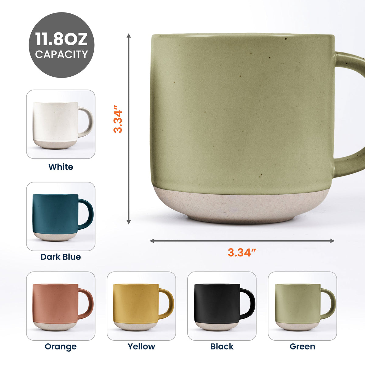 Custom Birth Flower & Name Pottery Mug - Gift For Baker - Personalized Mug