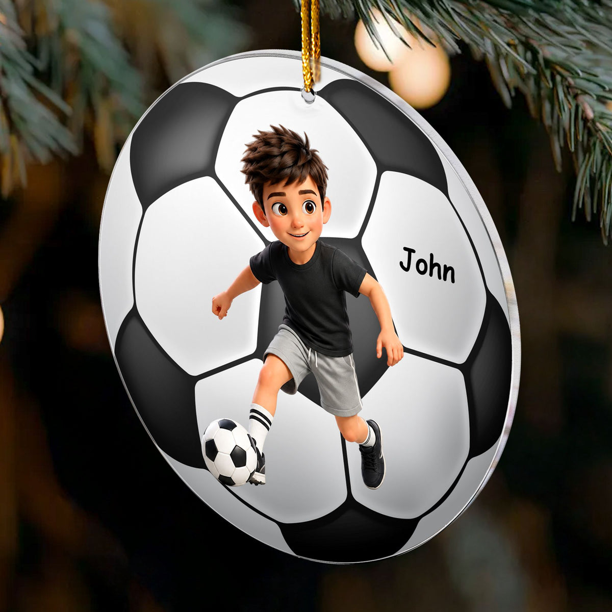 Custom Cartoon Version Gift For Baseball, Softball, Soccer, Football, Basketball, Hockey Lover - Personalized Ornament